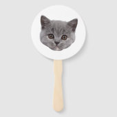 Custom Face Cat Cutout Bachelorette Party Verjaard Handwaaier (Achterkant)