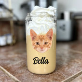 Custom Face Cat Mom Pet Lovers Gepersonaliseerde K Blikvorm Glas