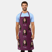 Custom Face Chef Keuken Grappig Cadeau Voor Vrouwe Schort (Gedragen)