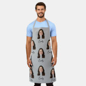 Custom Face Chef Keuken Grappig Cadeau Voor Vrouwe Schort (Gedragen)