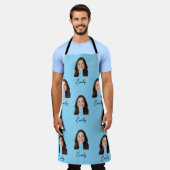 Custom Face Chef Keuken Grappig Cadeau Voor Vrouwe Schort (Gedragen)