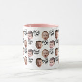 Custom Face Coffee Mok | Dad Gift Baby Face (Midden)