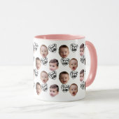 Custom Face Coffee Mok | Dad Gift Baby Face (Voorkant rechts)