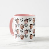 Custom Face Coffee Mok | Dad Gift Baby Face (Voorkant links)
