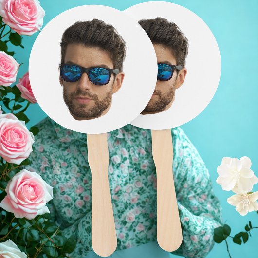 Custom Face Cutout Bachelorette Party Verjaardag Handwaaier