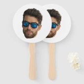 Custom Face Cutout Bachelorette Party Verjaardag Handwaaier (Voorkant en achterkant)
