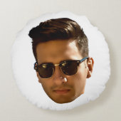 Custom Face Cutout Bachelorette Party Verjaardag Rond Kussen (Achterkant)