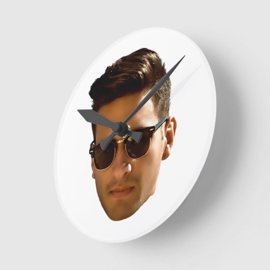 Custom Face Cutout Bachelorette Party Verjaardag Ronde Klok (Hoek)