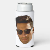 Custom Face Cutout Bachelorette Party Verjaardag Seltzer Blikjeskoeler (Seltzer Achterkant)