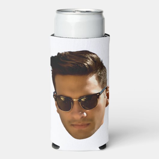 Custom Face Cutout Bachelorette Party Verjaardag Seltzer Blikjeskoeler (Seltzer Voorkant)