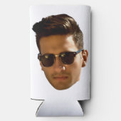 Custom Face Cutout Bachelorette Party Verjaardag Seltzer Blikjeskoeler (Achterkant)