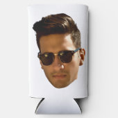 Custom Face Cutout Bachelorette Party Verjaardag Seltzer Blikjeskoeler (Voorkant)