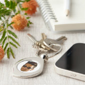 Custom Face Cutout Bachelorette Party Verjaardag Sleutelhanger (Zijkant)