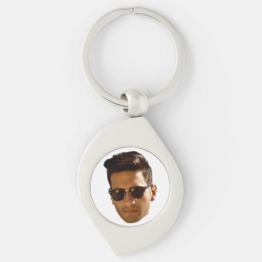 Custom Face Cutout Bachelorette Party Verjaardag Sleutelhanger (Voorkant)