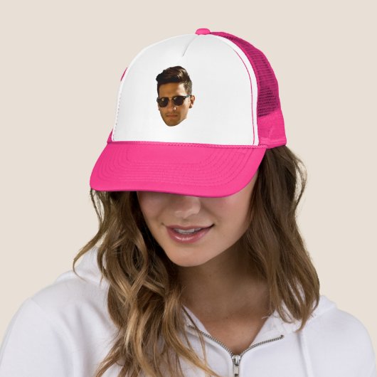 Custom Face Cutout Bachelorette Party Verjaardag Trucker Pet (In situ)
