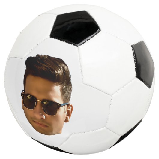 Custom Face Cutout Bachelorette Party Verjaardag Voetbal (Drie kwart)