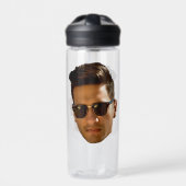 Custom Face Cutout Bachelorette Party Verjaardag Waterfles (Voorkant)