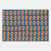 Custom Face Foto Gingerbread Grappige Trump Inpakpapier Vel (Voorkant 2)