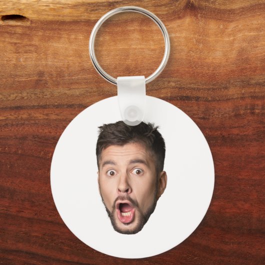Custom Face Funny Beer Bachelor Party Personalized Sleutelhanger (Voorkant)