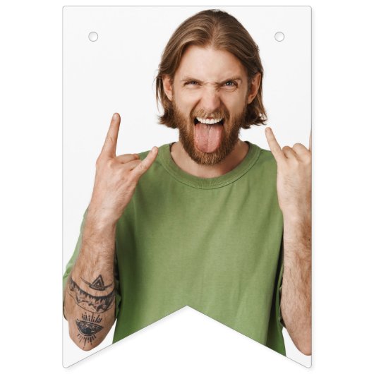 Custom Face Funny Bride en bruidegom Gepersonalise Vlaggetjes (Tweede vlag)