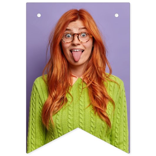 Custom Face Funny Bride en bruidegom Gepersonalise Vlaggetjes (Eerste vlag)