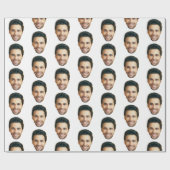 Custom Face | Funny Custom Heads Photo Gift Wrap Cadeaupapier (Vlak)