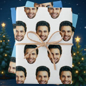 Custom Face | Funny Custom Heads Photo Gift Wrap Inpakpapier Vel