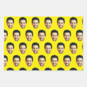 Custom Face | Funny Custom Heads Photo Gift Wrap Inpakpapier Vel (Voorkant 3)