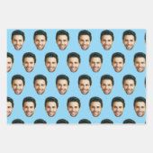 Custom Face | Funny Custom Heads Photo Gift Wrap Inpakpapier Vel (Voorkant 2)