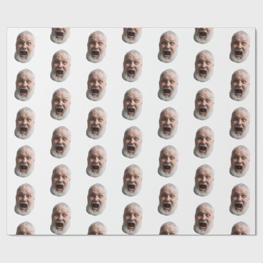 Custom Face Gift Wrap Cadeaupapier (Vlak)