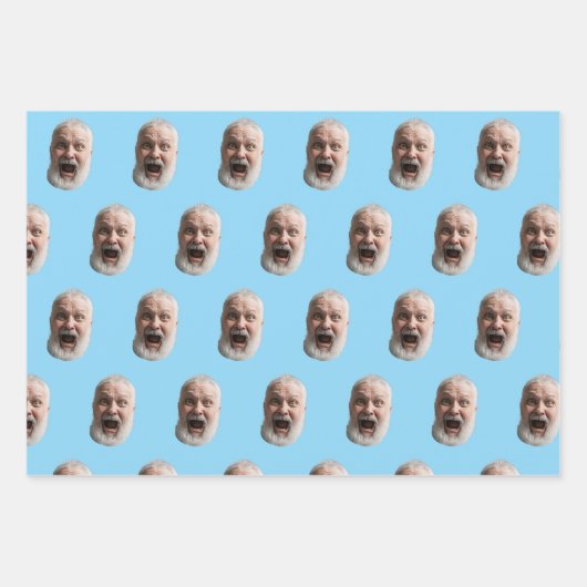 Custom Face Gift Wrap Inpakpapier Vel (Voorkant 2)