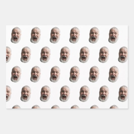 Custom Face Gift Wrap Inpakpapier Vel (Voorkant)