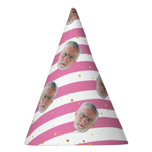 Custom Face Happy Birthday Decorations Supplies Feesthoedjes (Rechts)