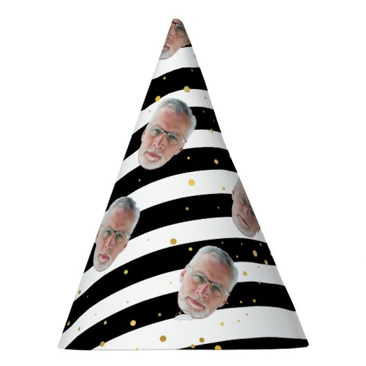 Custom Face Happy Birthday Decorations Supplies Feesthoedjes (Rechts)