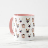 Custom Face Mug with Baby Photos Mok (Voorkant links)