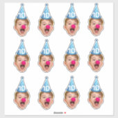 Custom Face Party Pet | Gepersonaliseerde verjaard Sticker (Vel)