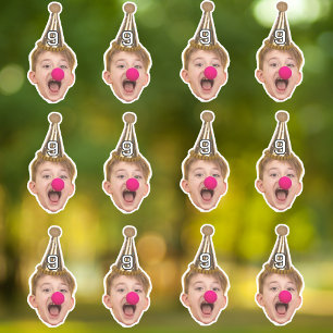 Custom Face Party Pet Gepersonaliseerde verjaard Sticker