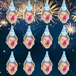 Custom Face Party Pet | Gepersonaliseerde verjaard Sticker