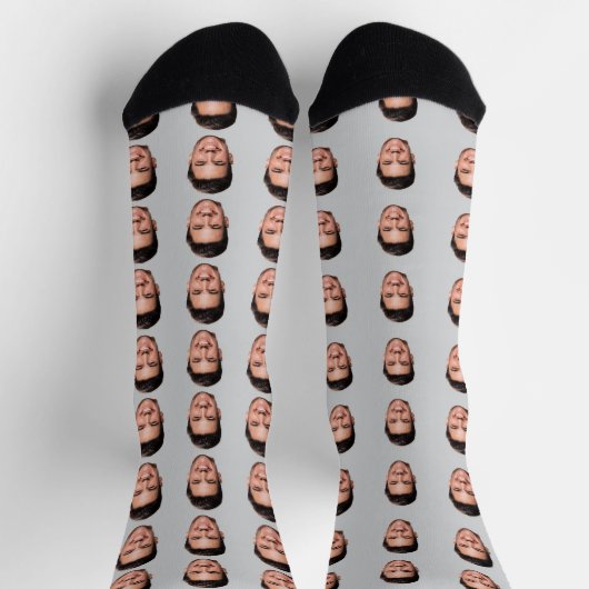 Custom Face Pattern Socks, Add Any Photo Face Sokken (Top)