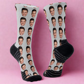 Custom Face Pattern Socks, Add Any Photo Face Sokken