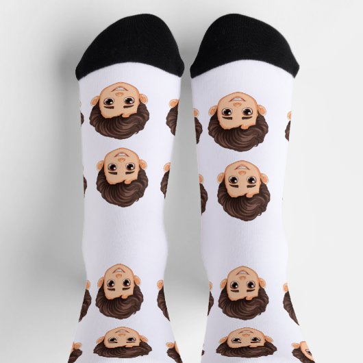 Custom Face Personalized Photo Picture  Sokken (Top)