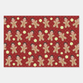 Custom Face Photo Christmas Variety Pack 3 Leuk Inpakpapier Vel (Voorkant)