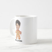 Custom Face Photo Gingerbread Funny Christmas kind Koffiemok (Voorkant links)