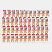 Custom Face Photo Gingerbread Funny Joe biden Xmas Inpakpapier Vel (Voorkant)