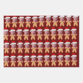 Custom Face Photo Gingerbread Joe biden Christmas Inpakpapier Vel (Voorkant)