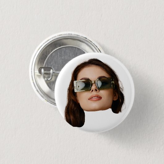 Custom Face Photo Ronde Button 3,2 Cm (Voorkant /achterkant)