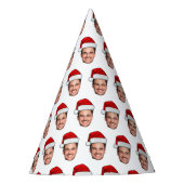 Custom Face Photo Santa Hat Christmas Feesthoedjes (Voorkant)