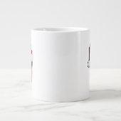 Custom Face Photo Santa Hat Christmas Grote Koffiekop (Voorkant)