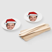 Custom Face Photo Santa Hat Christmas Handwaaier (Niet-gemonteerd)