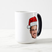 Custom Face Photo Santa Hat Christmas Magische Mok (Voorkant rechts)
